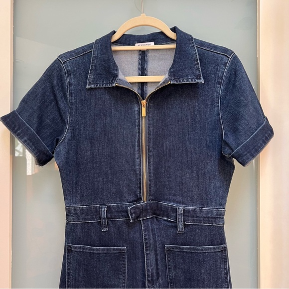 WeWoreWhat Denim Zip-up Jumpsuit - Picture 4 of 8